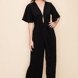 Lightweight black jumpsuit